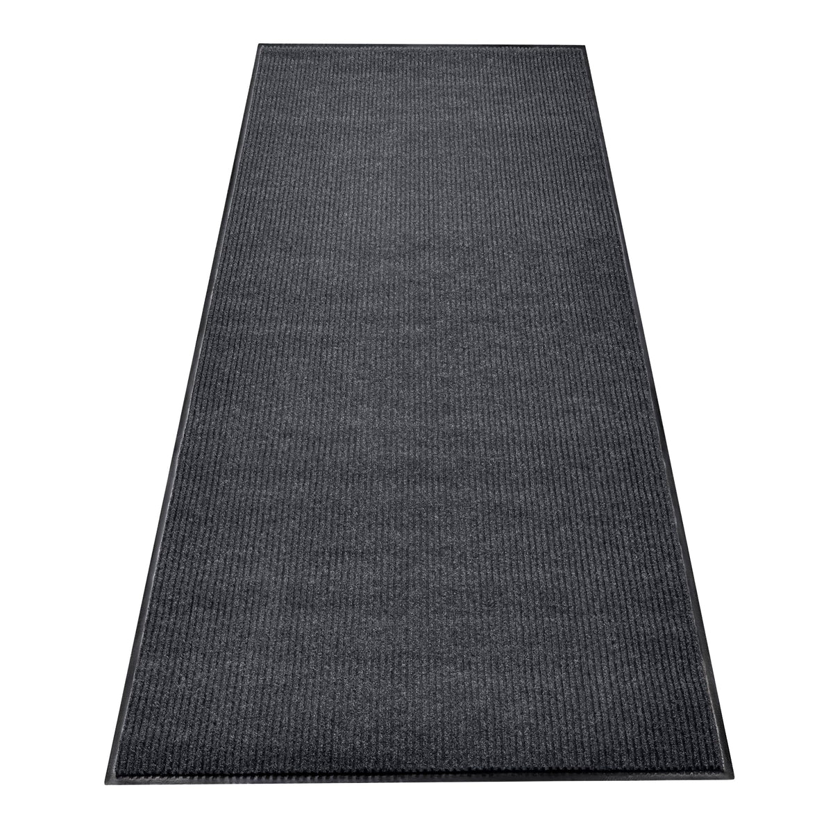 MaxMat® Heavy Duty Entry Floor Mat - Large Commercial, Indoor/Outdoor, Waterproof, Easy to Clean, Low-Profile Door Mat (4 x 6 Feet, Brown, MXM-RIB0046BR)