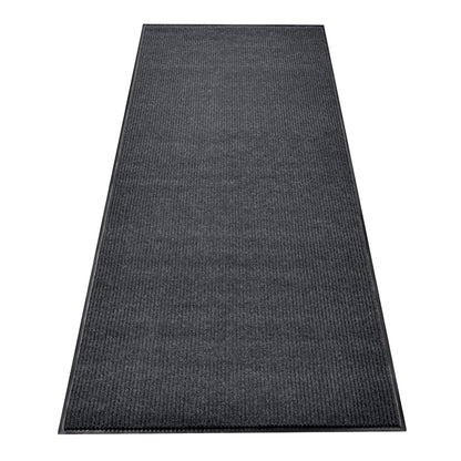 MaxMat® Heavy Duty Entry Floor Mat - Large Commercial, Indoor/Outdoor, Waterproof, Easy to Clean, Low-Profile Door Mat (4 x 6 Feet, Brown, MXM-RIB0046BR)