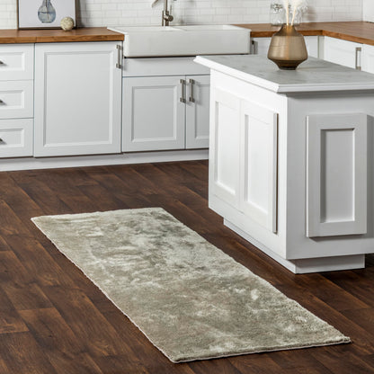 nuLOOM Loni Off White Solid Washable Area Rug, 8' x 10'