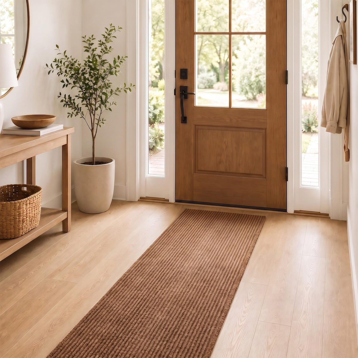 Ottomanso 5x7 Large Waterproof Floor Mat, Non-Slip Indoor Outdoor Door Mat
