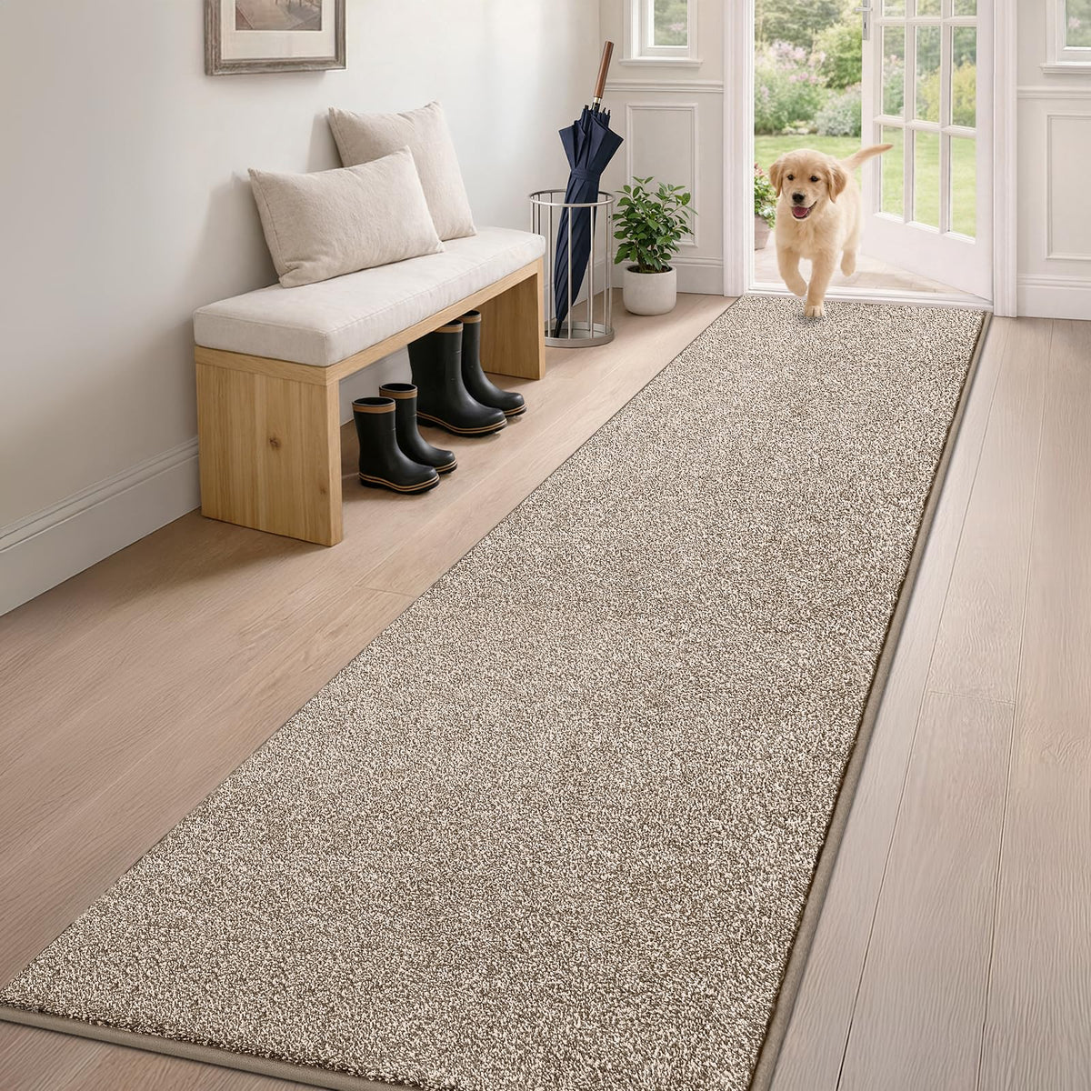 PURRUGS Dirt Trapping Indoor Door Mat, 31.5" x 47", Charcoal