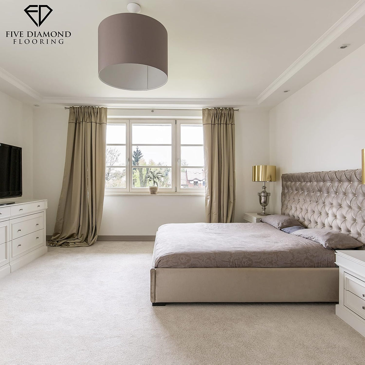 Peak Performance Peel and Stick Carpet Tiles with Attached Cushion, Easy DIY Install, Soft Residential Carpet, Seamless Appearance (Everest, 10 Tiles - 22.5 Square Feet)
