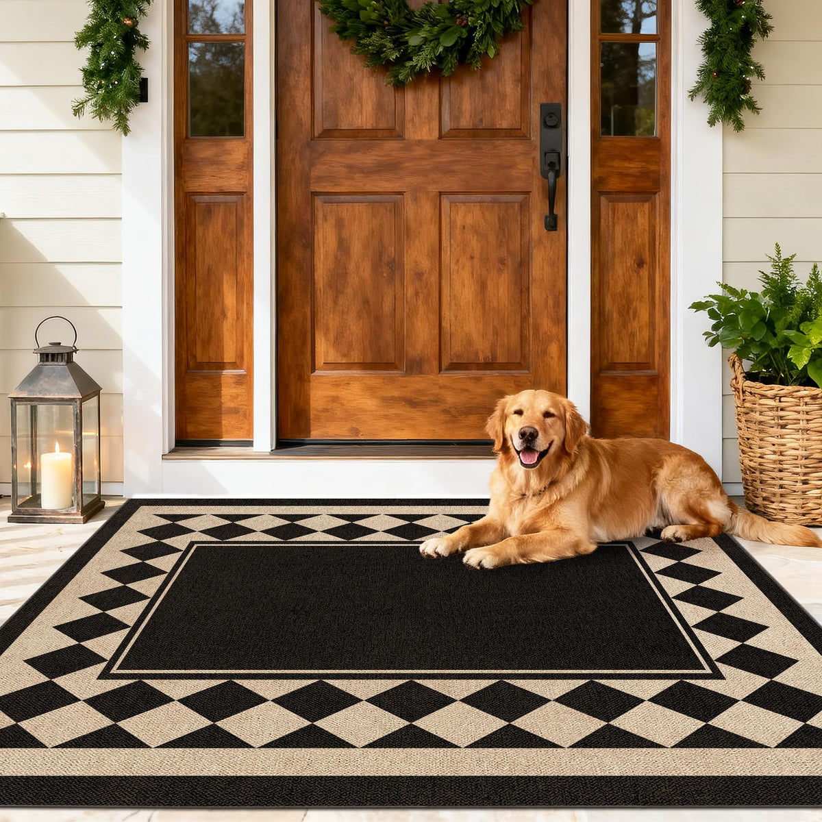 Washable 8x10 Modern Rainbow Easy Jute Indoor Outdoor Rug for Living Room