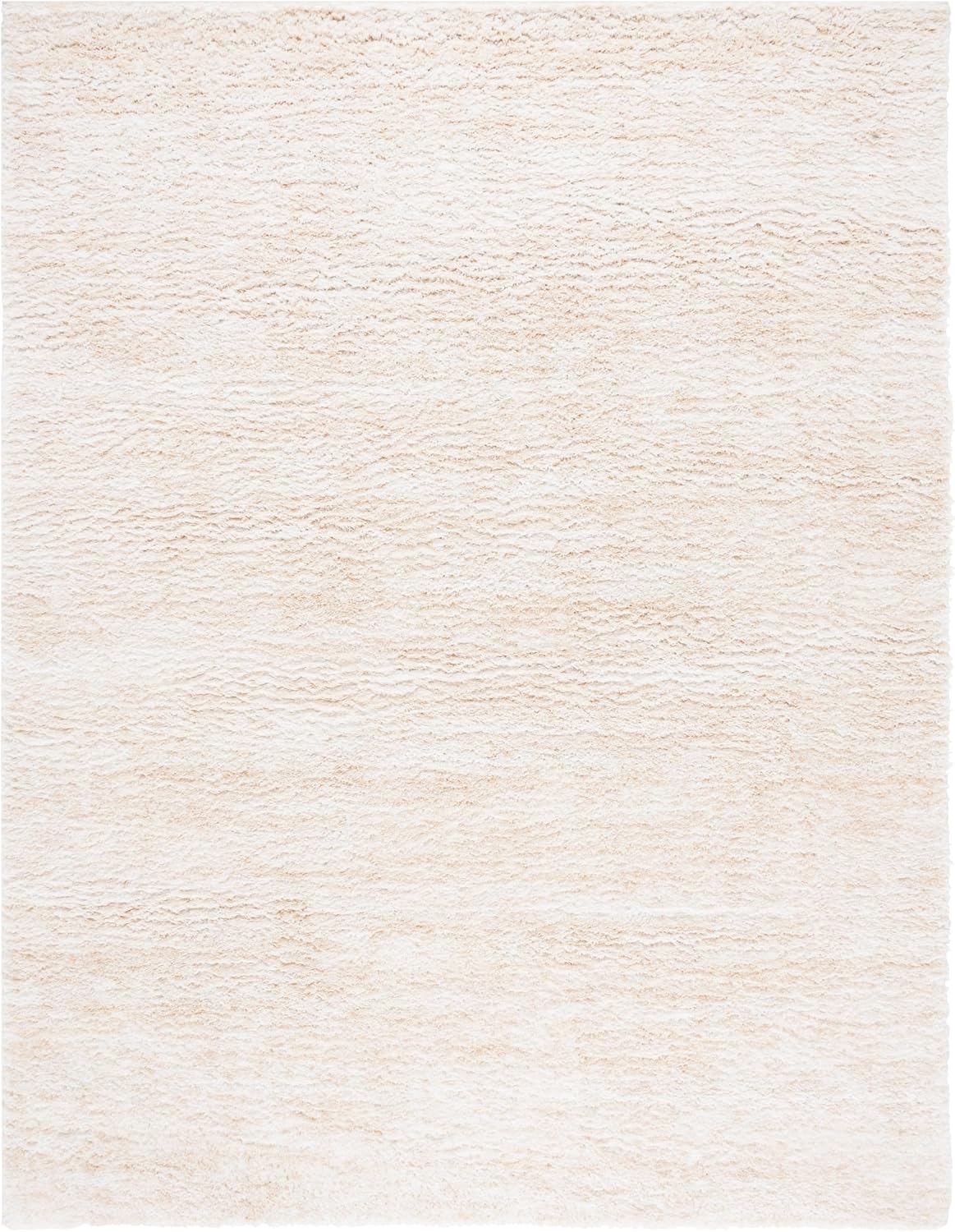 SAFAVIEH Berber Shag Rug 8x10, Large Ivory & Beige BER563A