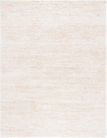 SAFAVIEH Berber Shag Rug 8x10, Large Ivory & Beige BER563A