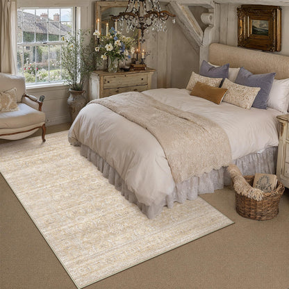 HUGEAR 8x10 Neutral Beige Large Area Rug