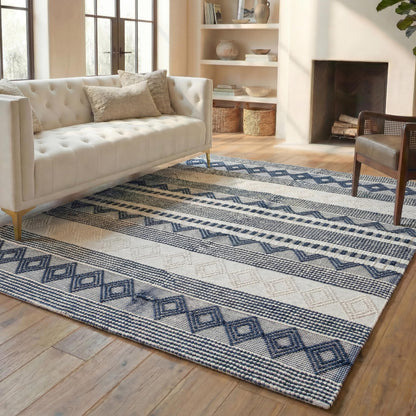 SAFAVIEH Natura Wool Area Rug 3'x5', Soft Plush Boho Grey & Ivory NAT102A