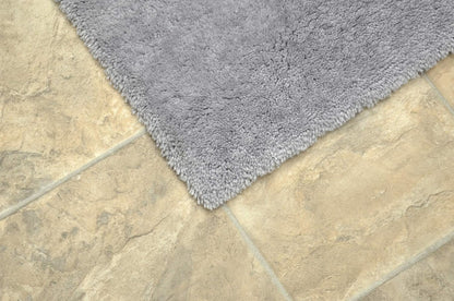 Garland Rug Room Size Bathroom Carpet 5 ft x 6 ft Platinum Gray – Soft, Plush, Absorbent, Quick-Dry, Durable Unbound Edges for Easy Cutting