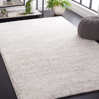 SAFAVIEH Berber Shag Rug 8x10, Large Ivory & Beige BER563A