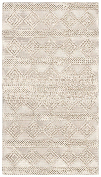 SAFAVIEH Natura Wool Area Rug 3'x5', Soft Plush Boho Grey & Ivory NAT102A