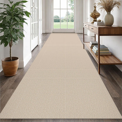 EARTHALL Woven Area Rug 3x5 Ft Washable Rugs for Entryway Braided Non Slip Rubber Backed Throw Rugs Door Mat Indoor Outdoor Entrance Cotton Carpet for Kitchen Foyer Front Door, Orange/Tan/Brown
