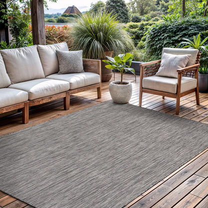CAMILSON Outdoor Rug 5x7 Modern Area Rugs for Indoor and Outdoor Patios and Porches - Waterproof, Washable, Non-Shedding, Easy-to-Clean Outside Carpet (5 x 7, Medallion - Beige/White)