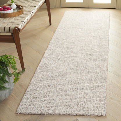 Martha Stewart x SAFAVIEH Area Rug Collection - 9' x 12', Light Grey & Ivory, Handmade Wool, Ideal for Living Room, Bedroom, Office, Dining Space (MSR3378F)