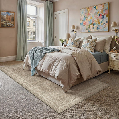 HUGEAR 8x10 Neutral Beige Large Area Rug