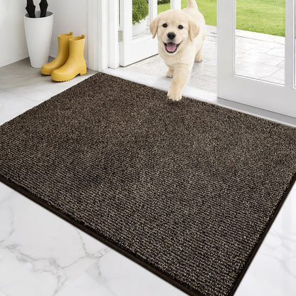 PURRUGS Dirt Trapping Indoor Door Mat, 20" x 31.5", Heathered Charcoal