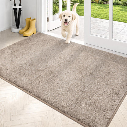 PURRUGS Dirt Trapping Indoor Door Mat, 31.5" x 47", Charcoal