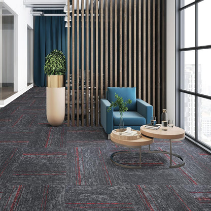 Mohawk 8x8 Ruby Edge Red Carpet Tile Square, Carpet Tile Flooring Sample