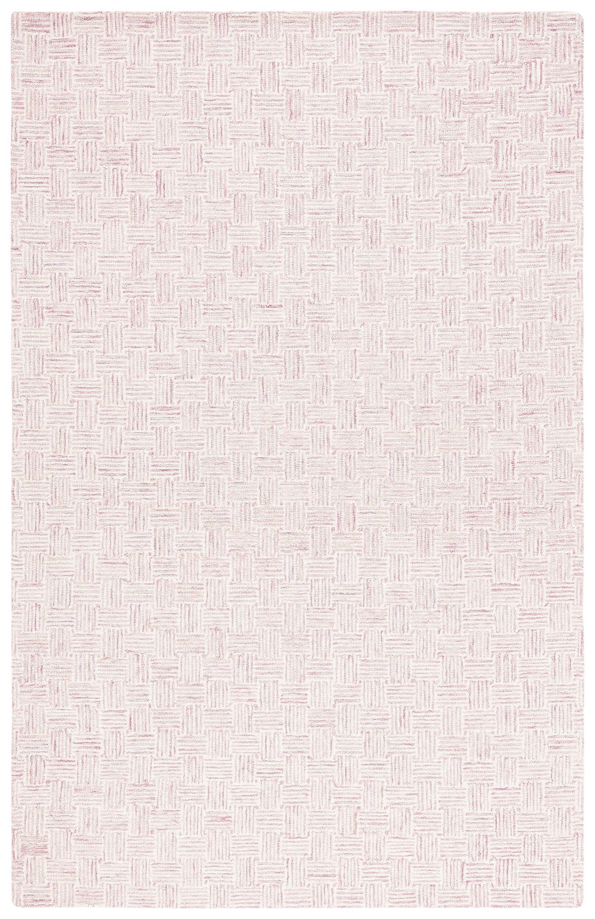 SAFAVIEH Micro-Loop Collection Area Rug - 5' Square, Light Grey & Ivory, Handmade Wool, Ideal for High Traffic Areas in Living Room, Bedroom (MLP537F)