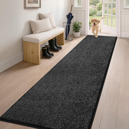 PURRUGS Dirt Trapping Indoor Door Mat, 31.5" x 47", Charcoal