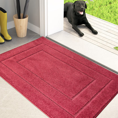 PURRUGS Dirt Trapping Door Mat Indoor Entrance, 20" x 31.5", Beige
