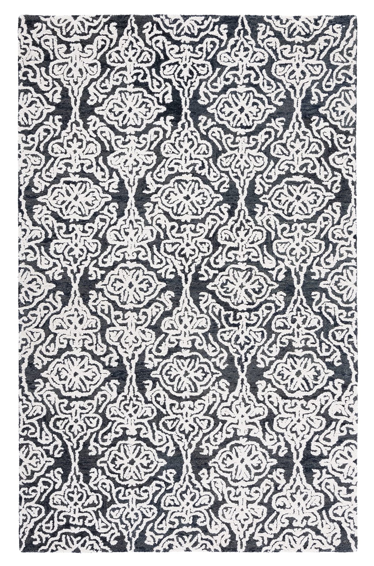 SAFAVIEH Blossom Collection Area Rug - 9' x 12', Beige & Ivory, Handmade Wool, Ideal for High Traffic Areas in Living Room, Bedroom (BLM112B)