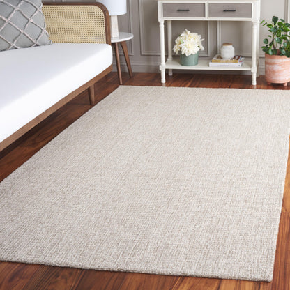 Martha Stewart x SAFAVIEH Area Rug Collection - 9' x 12', Light Grey & Ivory, Handmade Wool, Ideal for Living Room, Bedroom, Office, Dining Space (MSR3378F)