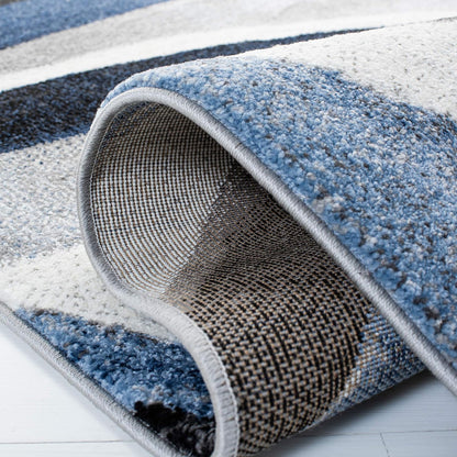 SAFAVIEH Hollywood Area Rug 10'6"x14', Modern Grey & Blue HLW766F
