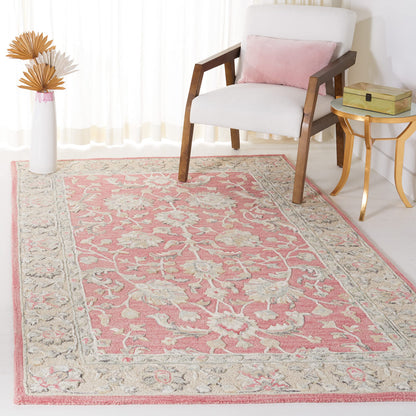 SAFAVIEH Glamour Collection 9' x 12' Ivory/Grey GLM628A Handmade Premium Wool Area Rug
