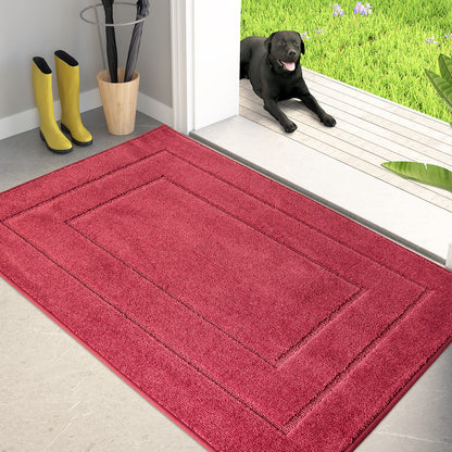PURRUGS Dirt Trapping Door Mat Indoor Entrance, 20" x 31.5", Beige