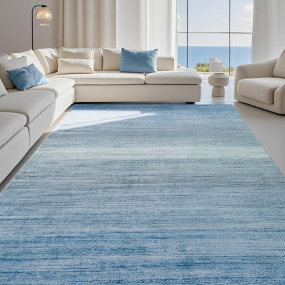 Carvapet Washable 3x5 Area Rug Orange Blue Vintage Floral Carpet