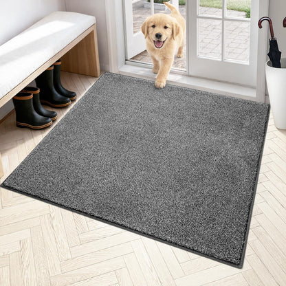 PURRUGS Dirt Trapping Indoor Door Mat, 31.5" x 47", Charcoal