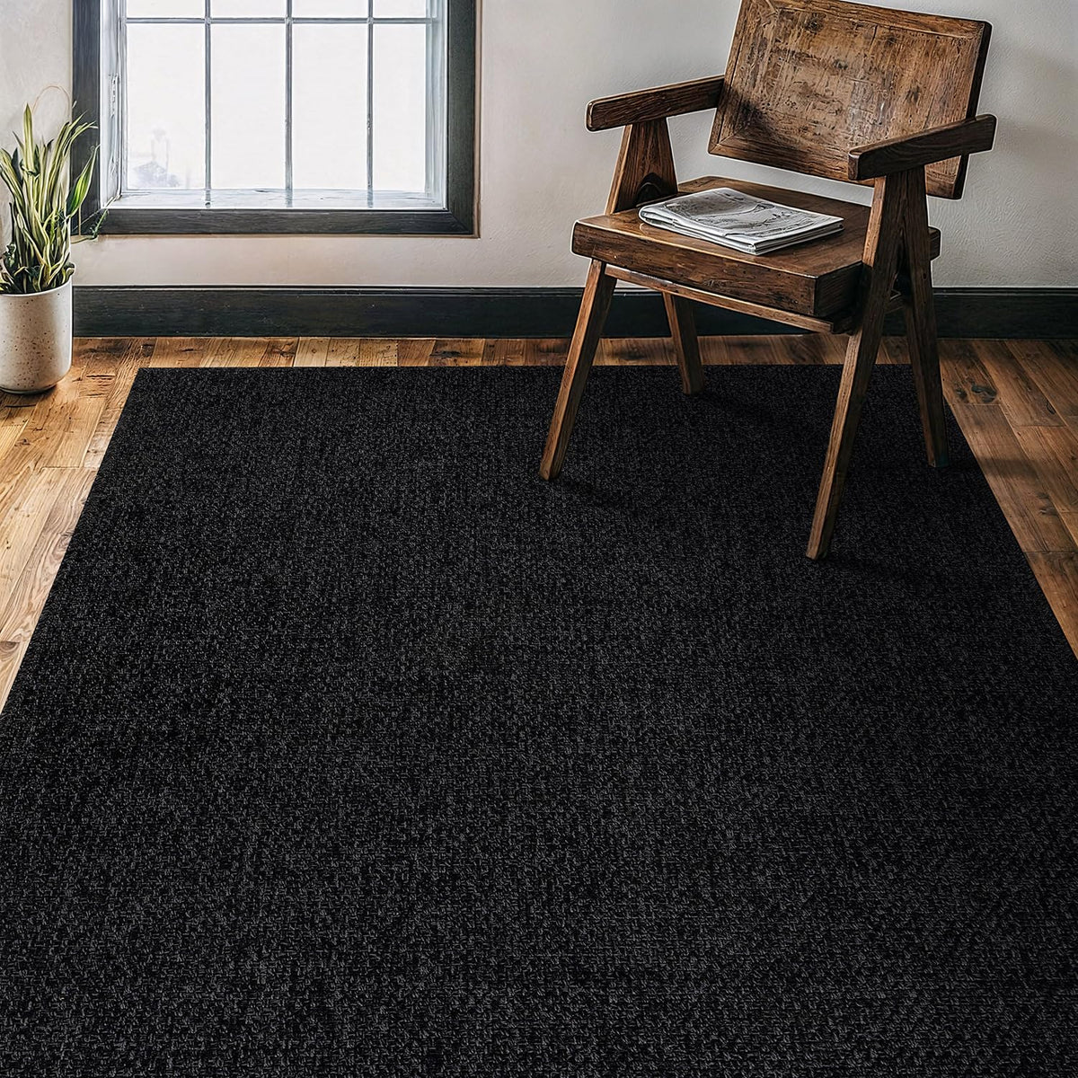 CAMILSON Easy Jute Rug 10x14, Indoor Outdoor Natural Color Fiber Area Rugs for Living Room Patio and Kitchen Rug, Sisal Boho Woven Design, Easy-Cleaning, Washable Outside Carpet Alfombras (10 x 14)
