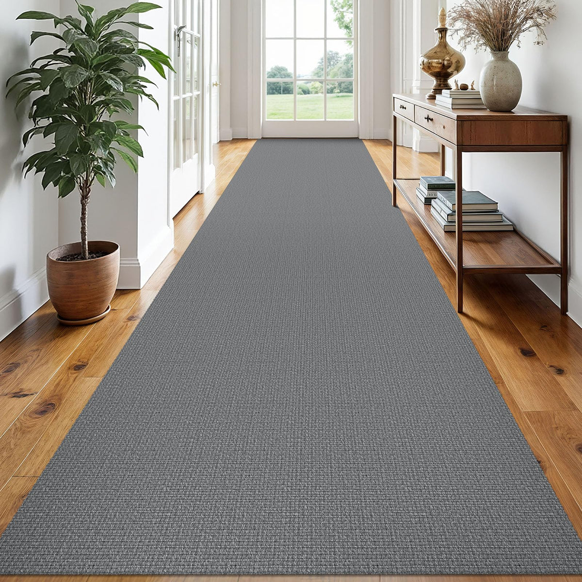 EARTHALL Washable Area Rug, Non Slip Entryway Rug, 4x6 Ft, Sand/Beige