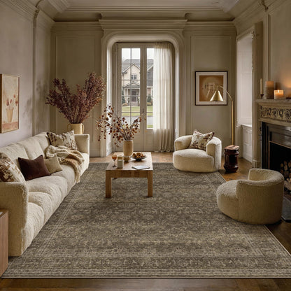 HUGEAR 8x10 Neutral Beige Large Area Rug
