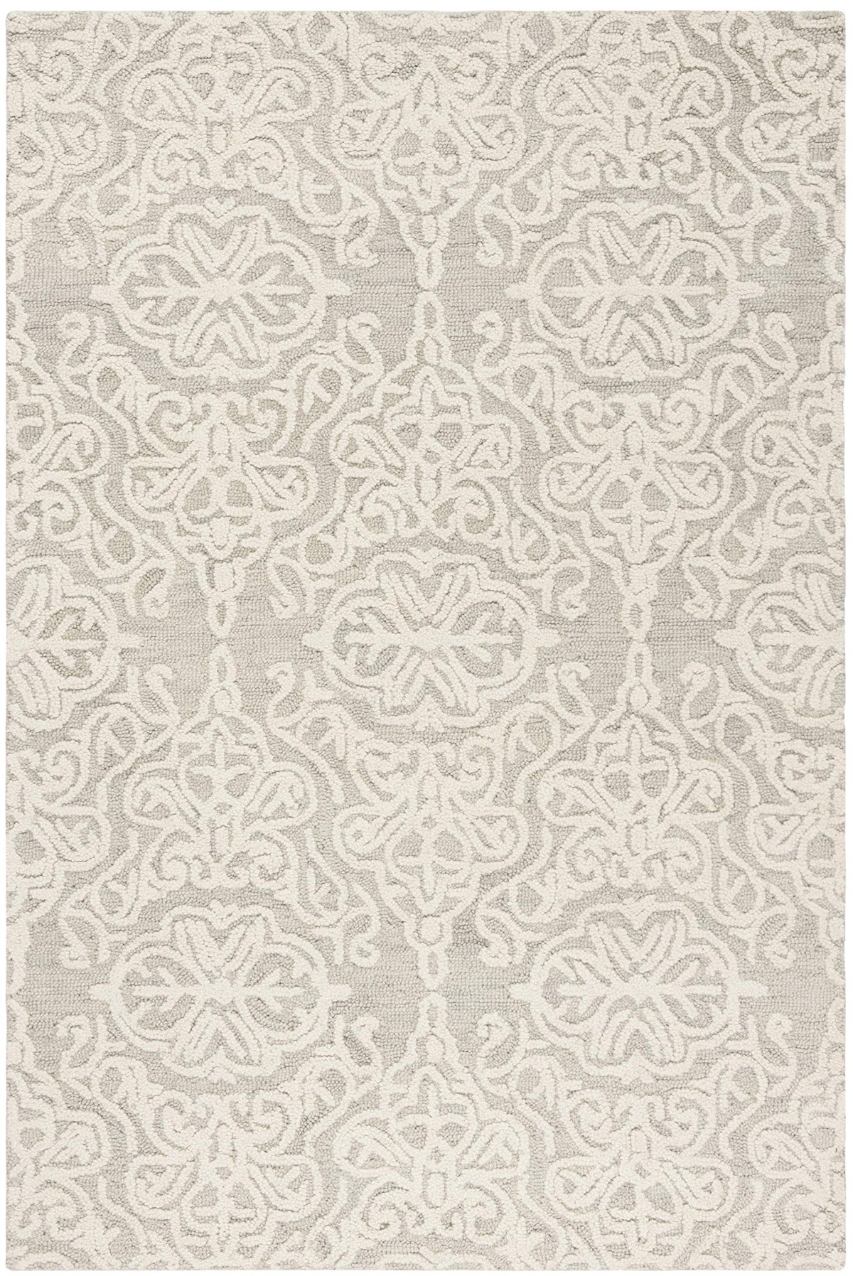 SAFAVIEH Blossom Collection Area Rug - 9' x 12', Beige & Ivory, Handmade Wool, Ideal for High Traffic Areas in Living Room, Bedroom (BLM112B)