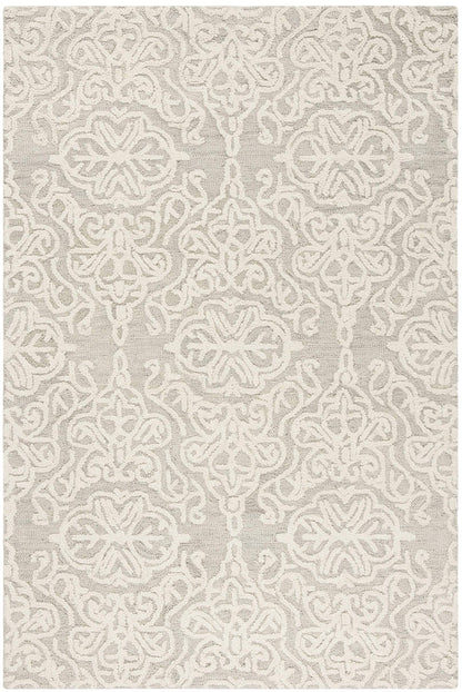 SAFAVIEH Blossom Collection Area Rug - 9' x 12', Beige & Ivory, Handmade Wool, Ideal for High Traffic Areas in Living Room, Bedroom (BLM112B)