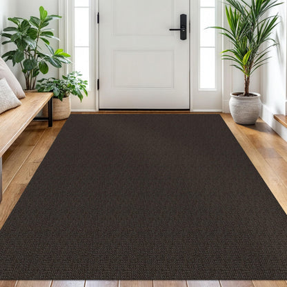 EARTHALL Washable Area Rug, Non Slip Entryway Rug, 4x6 Ft, Sand/Beige