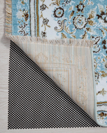 Veken 8x10 Ft Rug Pad Gripper for Hardwood Floors, Non Slip Dark Blue Rug Pads for Area Rugs, Thick Rug Grippers for Tile Floors, Under Carpet Anti Skid Mat, Keep Your Rugs Safe and in Place