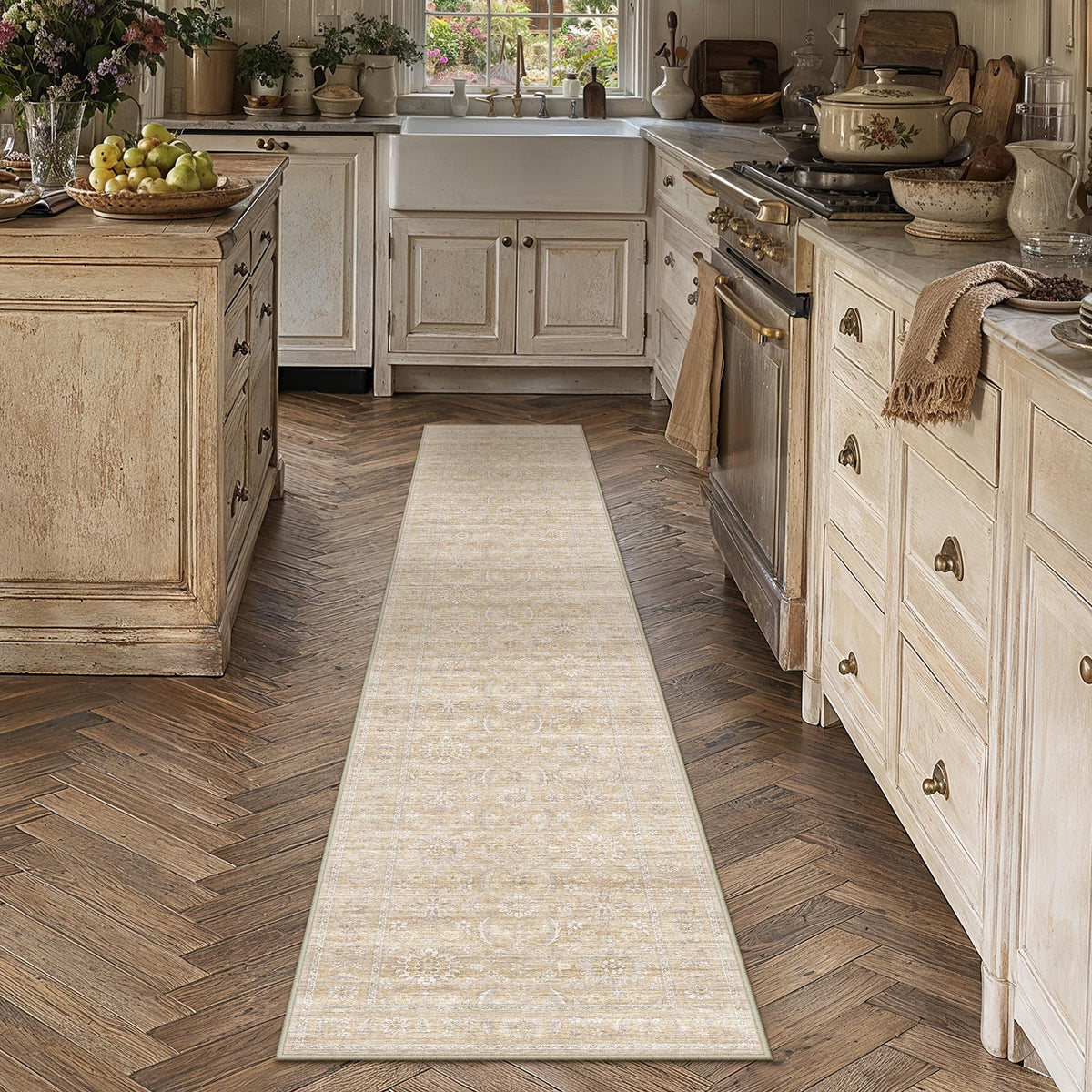 HUGEAR 8x10 Neutral Beige Large Area Rug