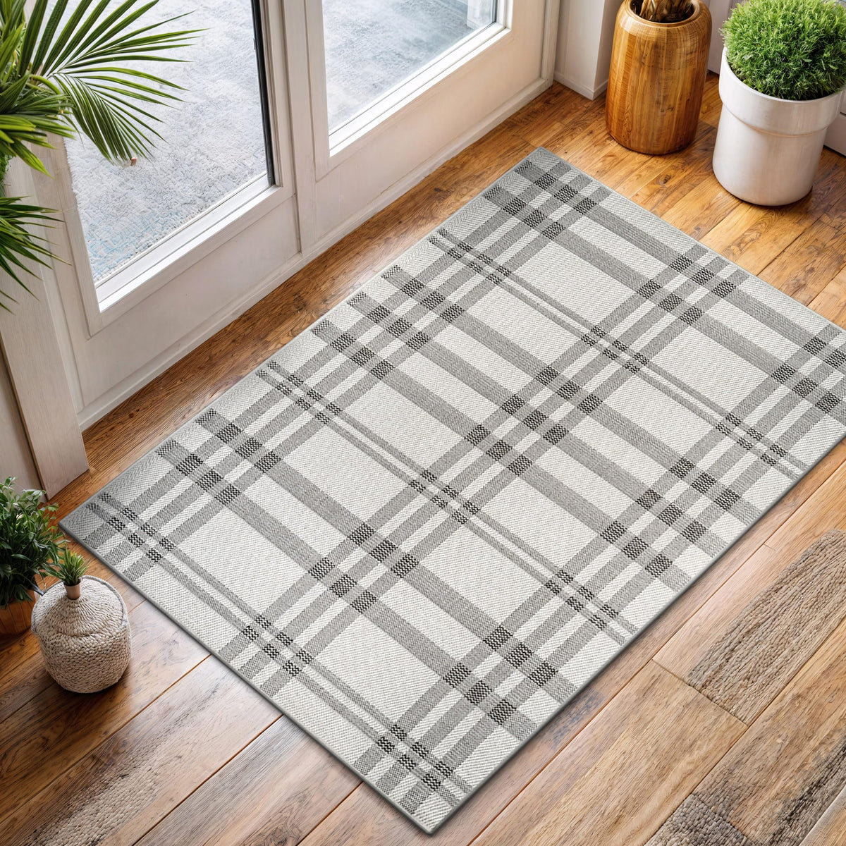 CAMILSON Easy Jute Rug 10x14, Indoor Outdoor Natural Color Fiber Area Rugs for Living Room Patio and Kitchen Rug, Sisal Boho Woven Design, Easy-Cleaning, Washable Outside Carpet Alfombras (10 x 14)