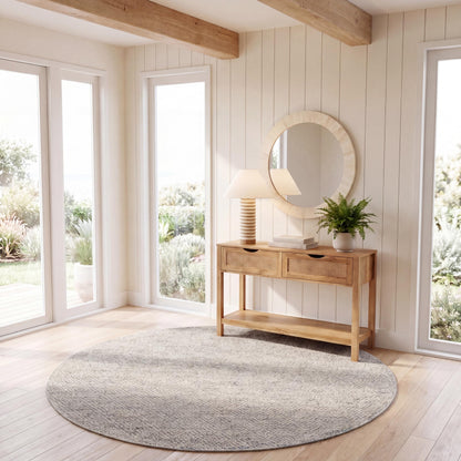 SAFAVIEH Natura Wool Area Rug 8'x10', Ivory & Light Grey NAT503A