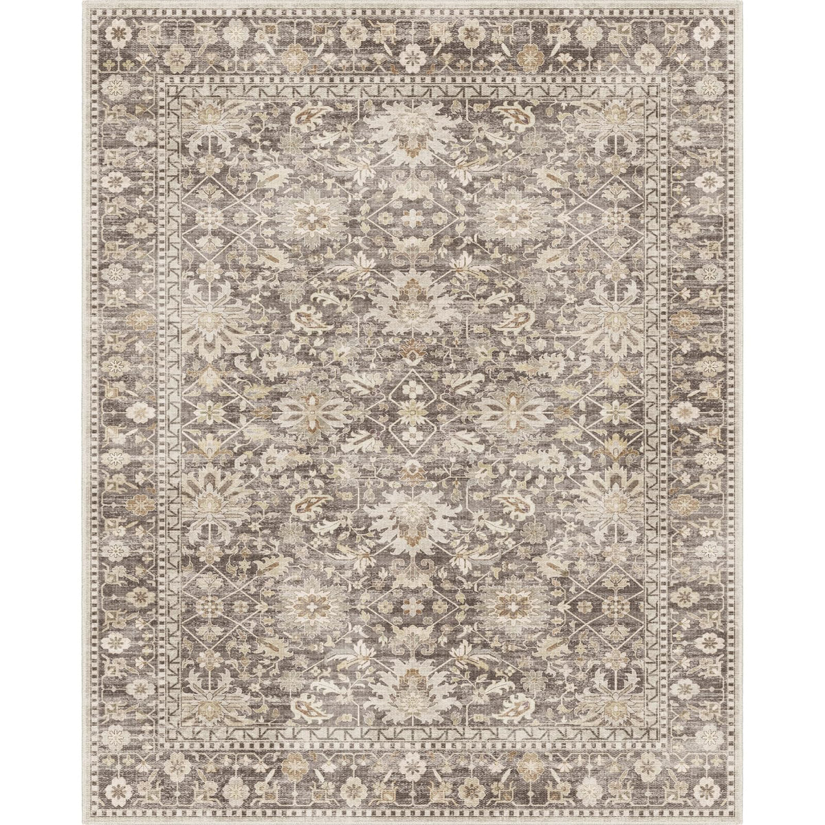 5'x7' Washable Area Rug for Living Room Natural Berber Rug Bedroom Non-Slip Rugs No Shed Faux Jute-Look Area Rugs Non-Skid Washable Area Rug (Camel, 5X7)
