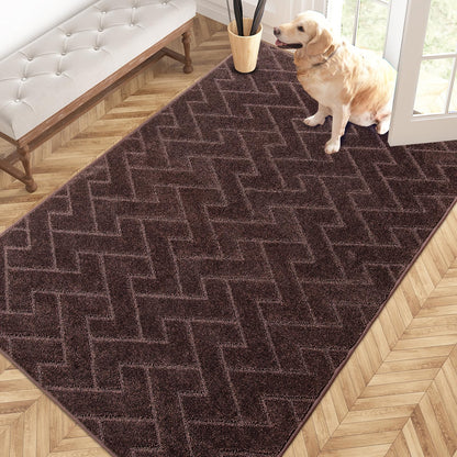 PURRUGS Dirt Trapping Door Mat Indoor Entrance, 32" x 47", Taupe
