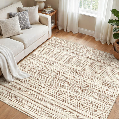2'6"x8 Runner Rug Washable Moroccan: Non Slip Kitchen Long Floor Mat Gray