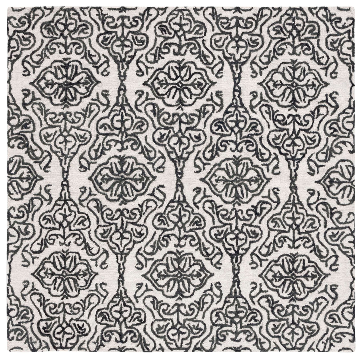 SAFAVIEH Blossom Collection Area Rug - 9' x 12', Beige & Ivory, Handmade Wool, Ideal for High Traffic Areas in Living Room, Bedroom (BLM112B)