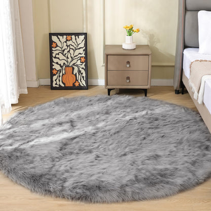 ORINOVA White Faux Sheepskin Shag Fur Runner Rugs for Living Room Bedroom Fluffy Washable Furry Area Rug 2x6 Nursery Rug Teen Room Décor
