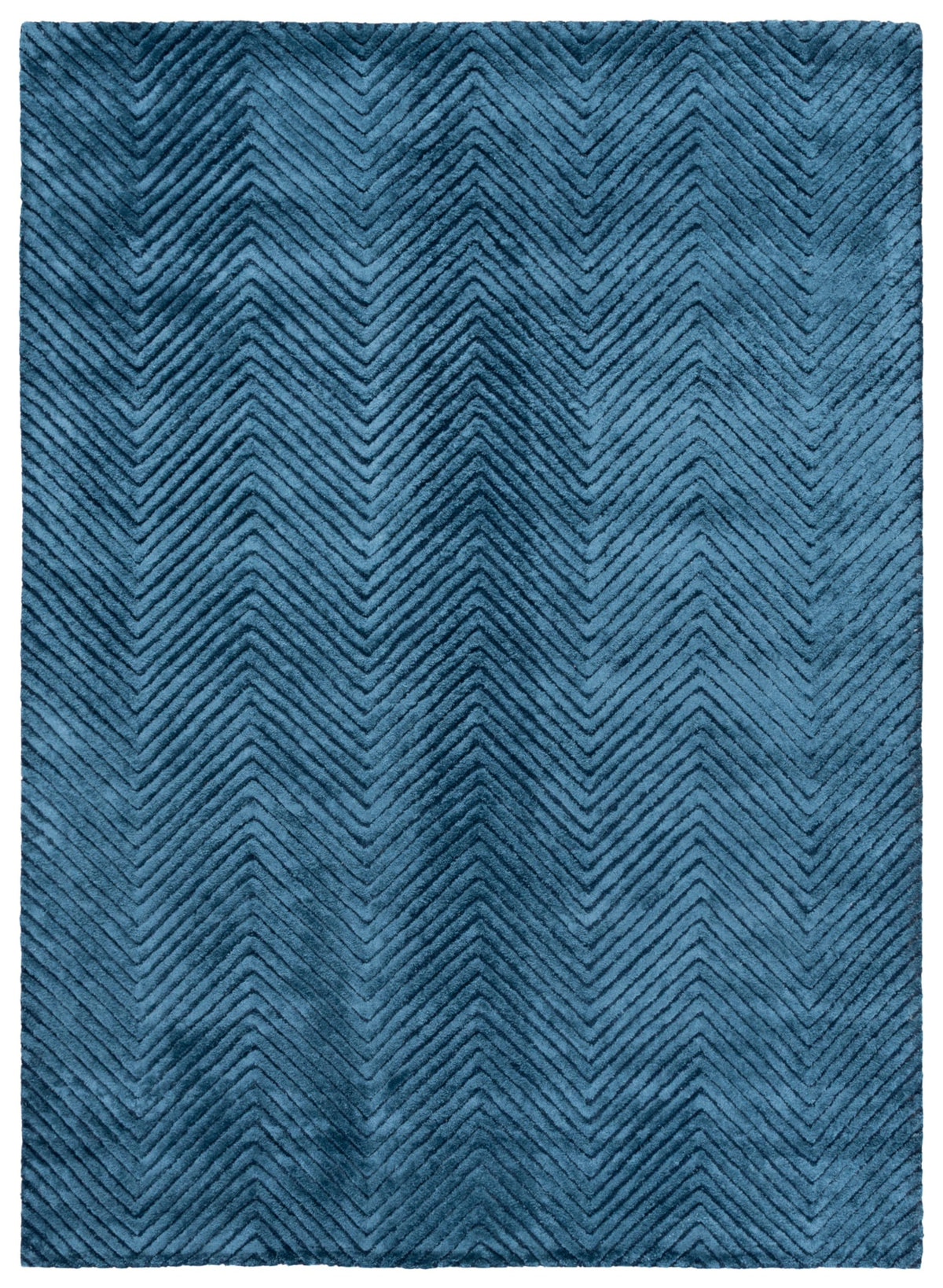 SAFAVIEH Area Rug 8x10 - Glamour Collection - Large - Modern Design, Navy, Handmade Wool Blend, Ideal for Living Room, Bedroom, Dining Space (GLM801N)