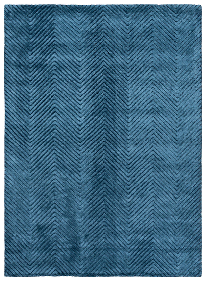 SAFAVIEH Area Rug 8x10 - Glamour Collection - Large - Modern Design, Navy, Handmade Wool Blend, Ideal for Living Room, Bedroom, Dining Space (GLM801N)
