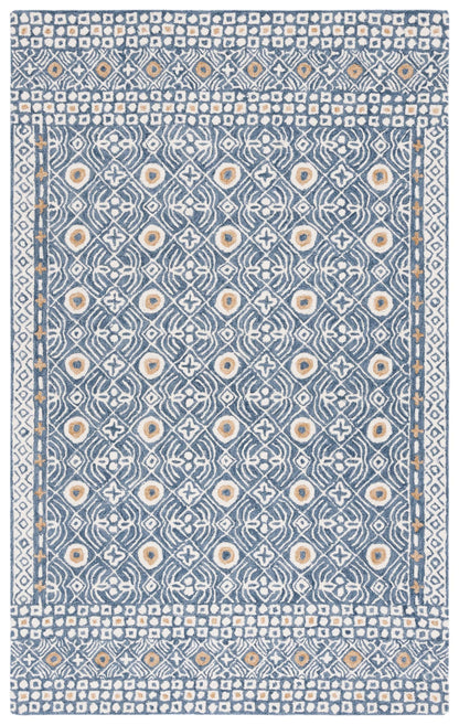 SAFAVIEH Micro-Loop Collection Accent Rug - 4' x 6', Charcoal & Ivory, Handmade Wool, Ideal for High Traffic Areas in Entryway, Living Room, Bedroom (MLP801H)