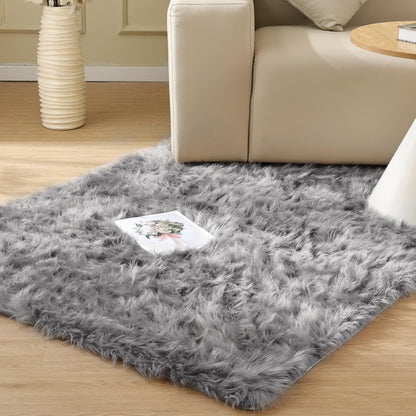ORINOVA White Faux Sheepskin Shag Fur Runner Rugs for Living Room Bedroom Fluffy Washable Furry Area Rug 2x6 Nursery Rug Teen Room Décor